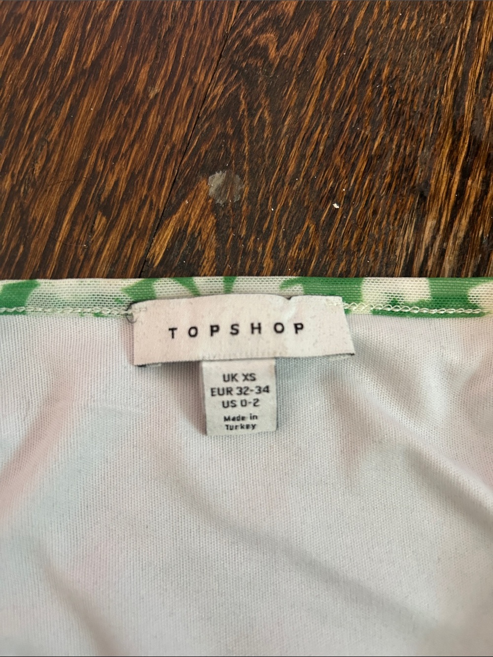 Topshop Green Floral Short-Sleeve Maxi Dress - Picture 2 of 2